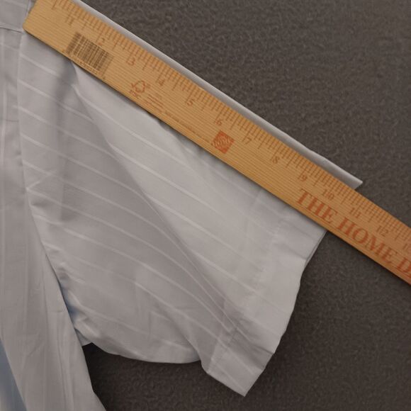 90s Genuine Guayabera Haband Cuban Style AQUA blue Embroidered Shirt XXL -NWOT - Picture 8 of 15